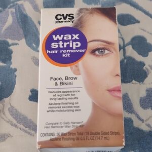 CVS Pharmacy Wax Strip Hair Remover Kit - Purple and White